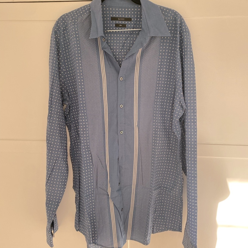 Gucci Dress Shirt Blue